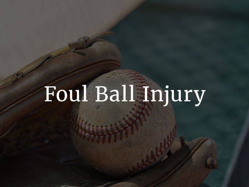 Foul Ball Injuries